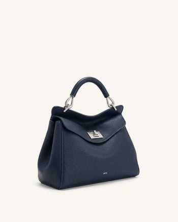 Lucia Klassische Henkeltasche - Marineblau