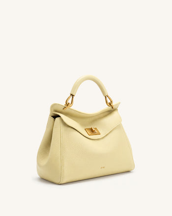 Lucia Klassische Henkeltasche - Hellgelb