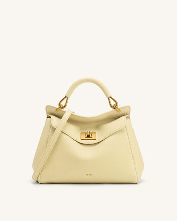 Lucia Klassische Henkeltasche - Hellgelb