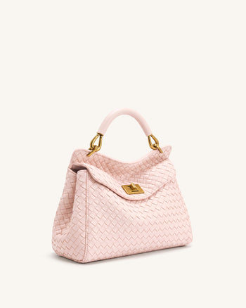 Lucia Klassische Gewebte Henkeltasche - Rosa