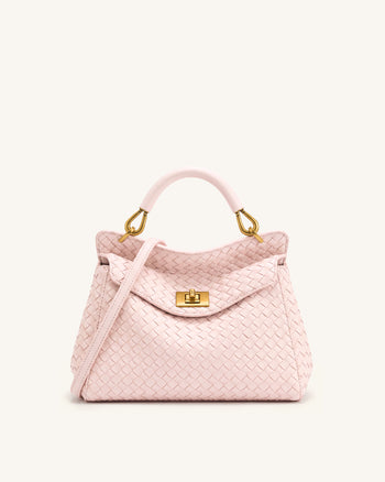 Lucia Klassische Gewebte Henkeltasche - Rosa
