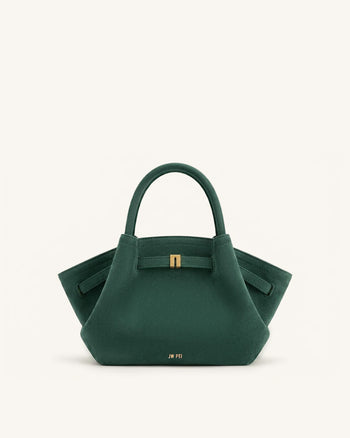Hana Mini-Tasche aus Kunstwildleder - Tannengrün