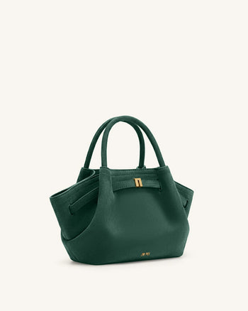 Hana Mini-Tasche aus Kunstwildleder - Tannengrün