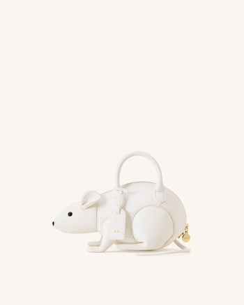 Mia Maus-Henkeltasche - Weiß