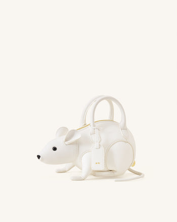 Mia Maus-Henkeltasche - Weiß