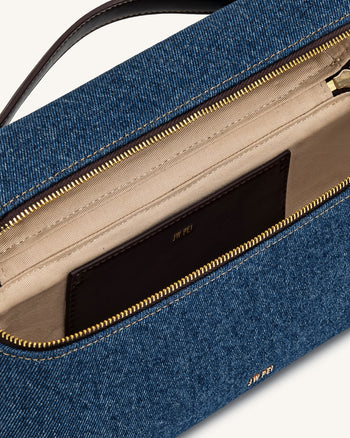 Thea Henkeltasche - Blauer Denim