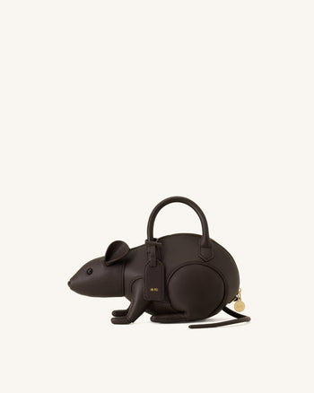 Mia Maus-Henkeltasche - Dunkelbraun