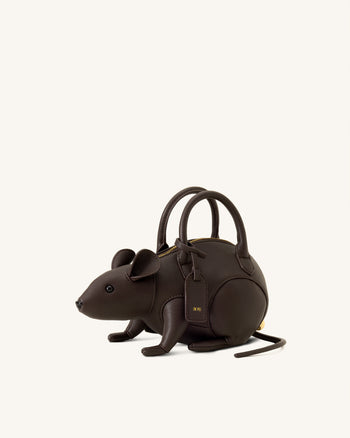 Mia Maus-Henkeltasche - Dunkelbraun