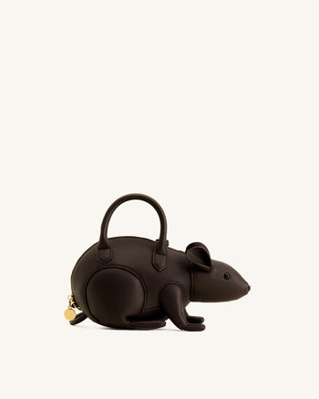 Mia Maus-Henkeltasche - Dunkelbraun