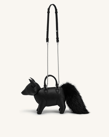 Kai Henkeltasche in Fuchsform - Schwarz