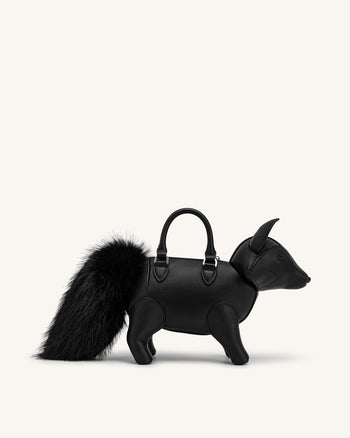 Kai Henkeltasche in Fuchsform - Schwarz