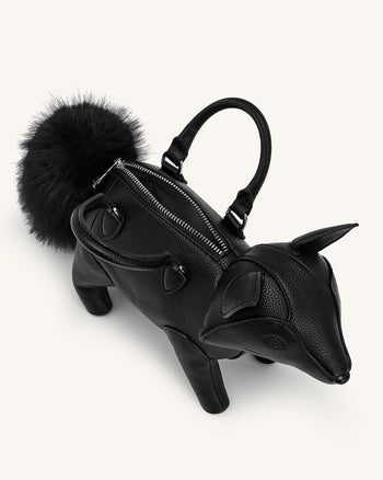 Kai Henkeltasche in Fuchsform - Schwarz