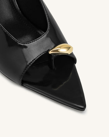 Noemi Spitze Mule-Heels - Schwarz