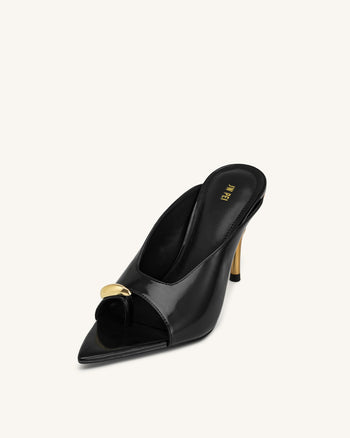 Noemi Spitze Mule-Heels - Schwarz