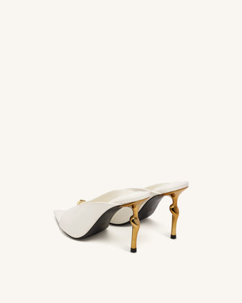 Noemi Spitze Mule-Heels - Weiß
