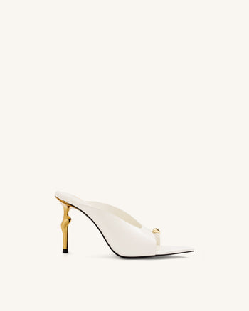 Noemi Spitze Mule-Heels - Weiß