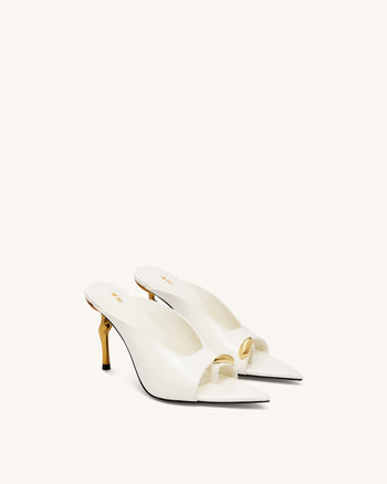 Noemi Spitze Mule-Heels - Weiß