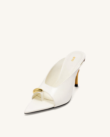 Noemi Spitze Mule-Heels - Weiß