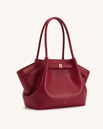 Hana Große Tote Bag - Weinrot