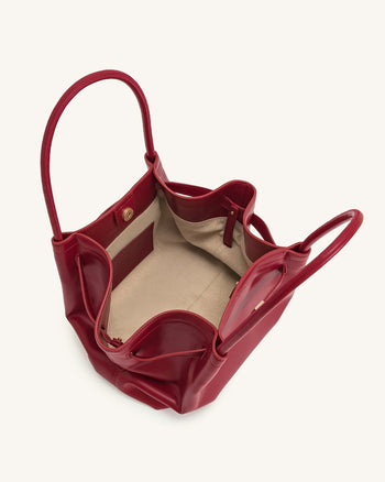 Hana Große Tote Bag - Weinrot