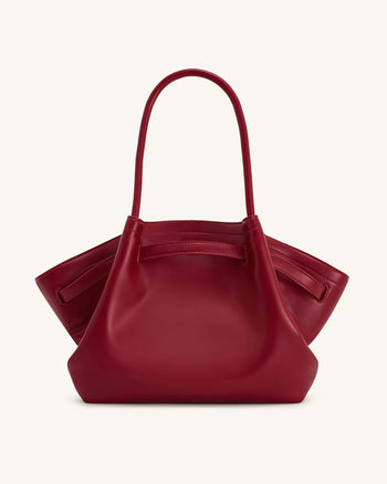 Hana Große Tote Bag - Weinrot