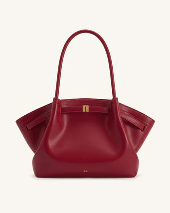 Hana Große Tote Bag - Weinrot