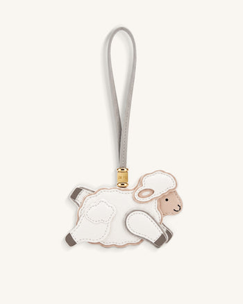 Kleiner Schaf-Taschenanhänger - Weiß