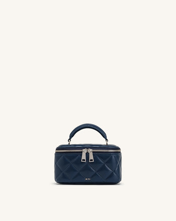 Vivienne Gesteppte Vanity-Henkeltasche - Marineblau