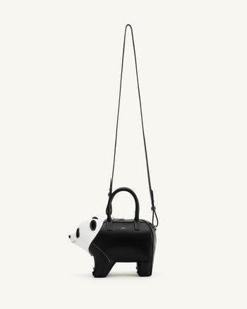 Adeline Panda-Handtasche - Schwarz
