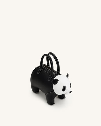 Adeline Panda-Handtasche - Schwarz