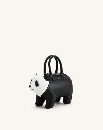 Adeline Panda-Handtasche - Schwarz