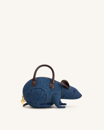 Mia Mouse-Henkeltasche - Blaues Denim