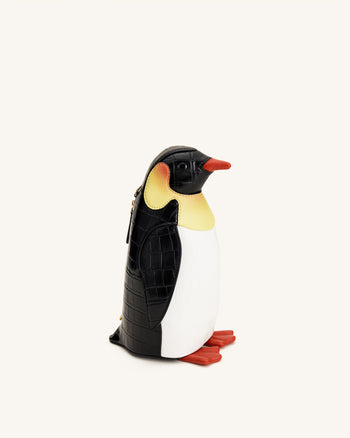 Pia Pinguin-Umhängetasche - Schwarz/Weiß