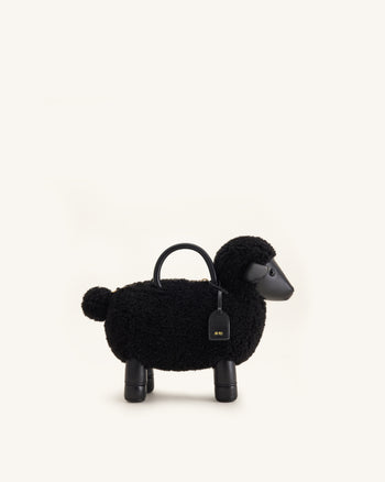 Luna Schaf-Henkeltasche - Schwarz