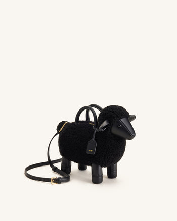 Luna Schaf-Henkeltasche - Schwarz