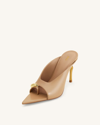 Noemi Spitze Mule-Heels - Khaki