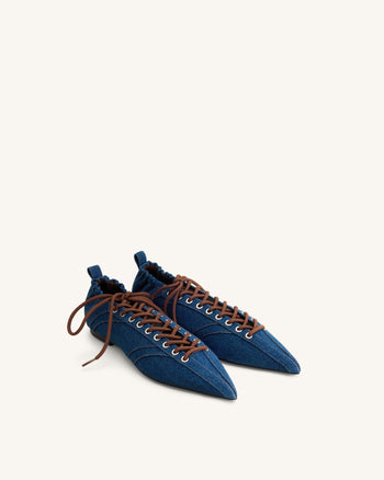 Ava Schnürschuhe - Denimblau