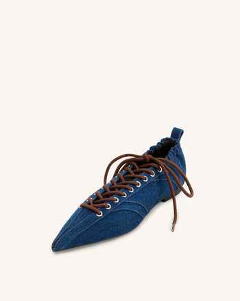 Ava Schnürschuhe - Denimblau