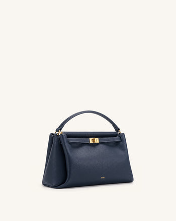 Carmen Henkeltasche - Marineblau