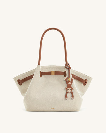 Hängender Affen-Taschenanhänger - Braun