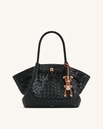 Hängender Affen-Taschenanhänger - Braun