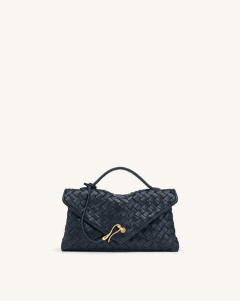 Celeste Gewebte Umschlagtasche - Marineblau