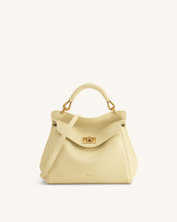 Lucia Klassische Henkeltasche - Hellgelb