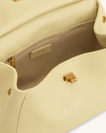 Lucia Klassische Henkeltasche - Hellgelb