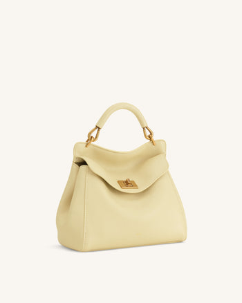 Lucia Klassische Henkeltasche - Hellgelb