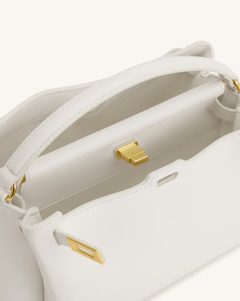 Carmen Henkeltasche - Weiß