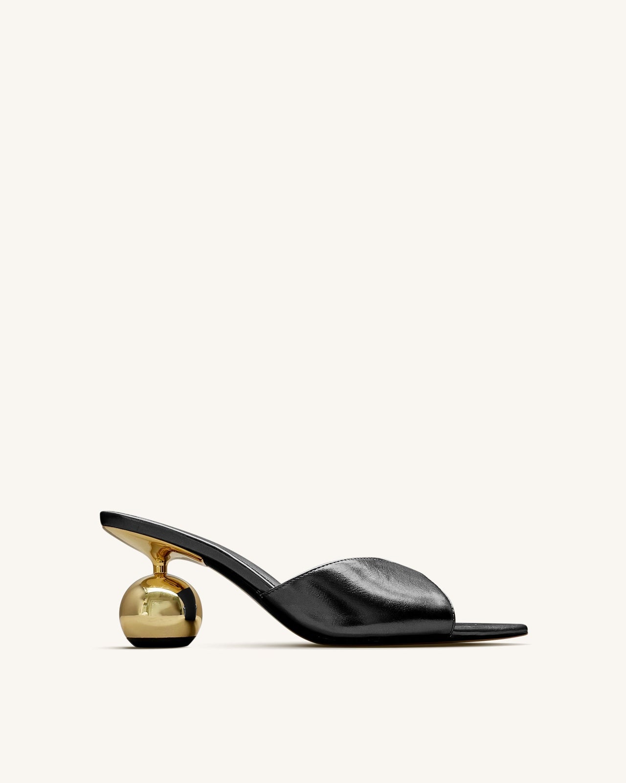 Ellie Mules mit Kugelabsatz – Schwarz