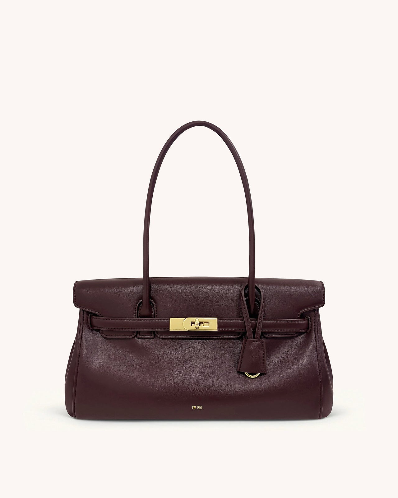 Yara Schultertasche – Dunkles Burgunderrot