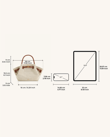 Hana Mini-Shopper - Braunes Canvas