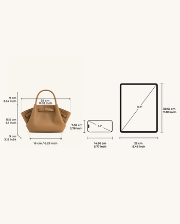 Hana Mini-Shopper - Latte-Farbe
